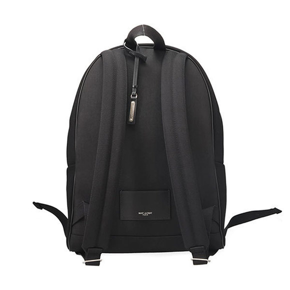 Saint Laurent Canvas Leather Backpack Black - Picture 3 of 4